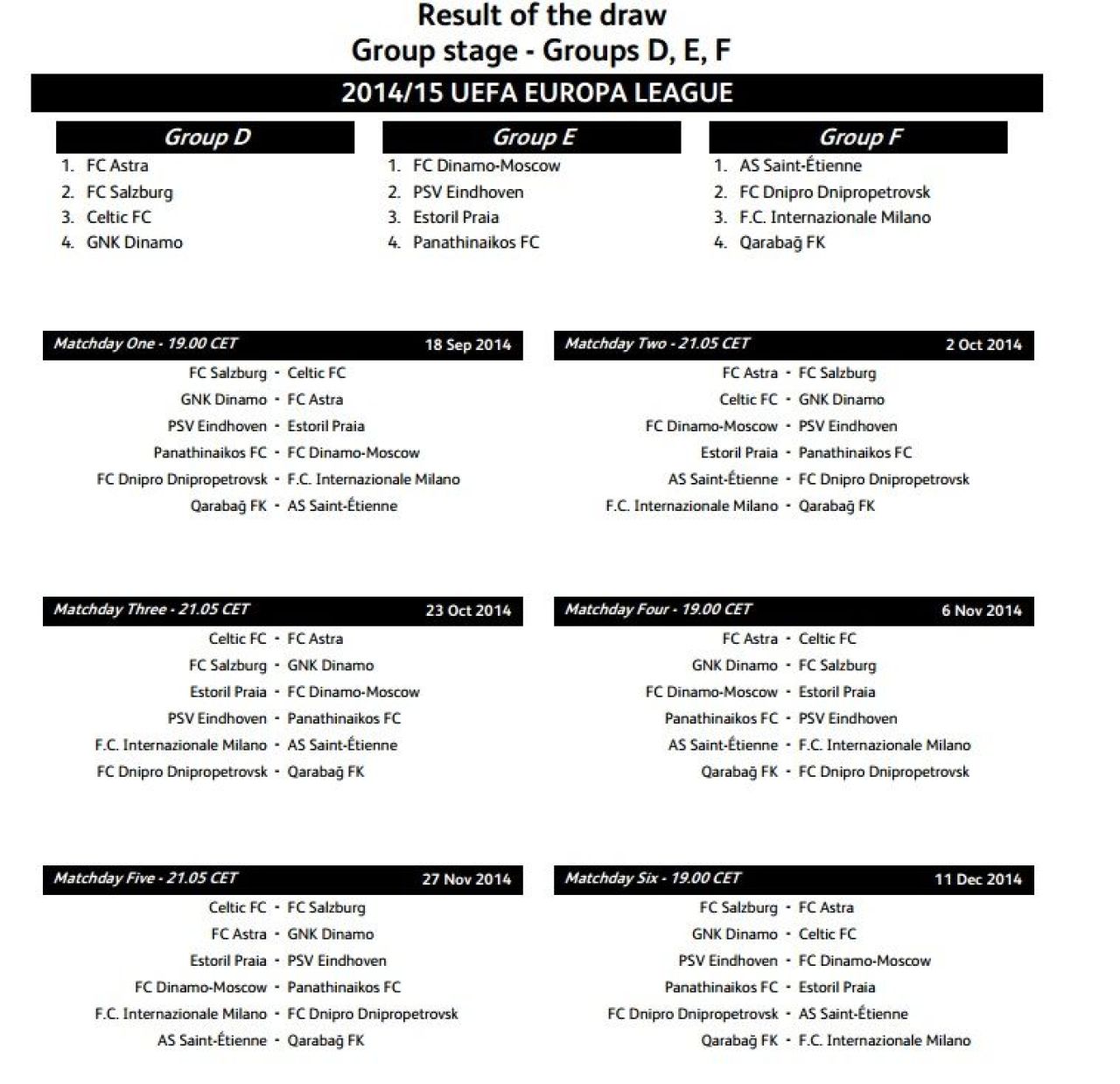 Steaua debuteaza acasa cu Aalborg in Europa League! Astra incepe Grupele la Zagreb! Vezi programul complet _1
