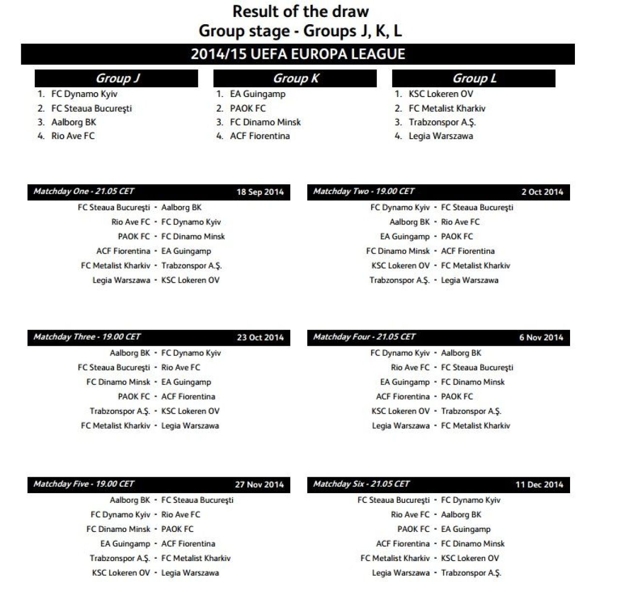 Steaua debuteaza acasa cu Aalborg in Europa League! Astra incepe Grupele la Zagreb! Vezi programul complet _2