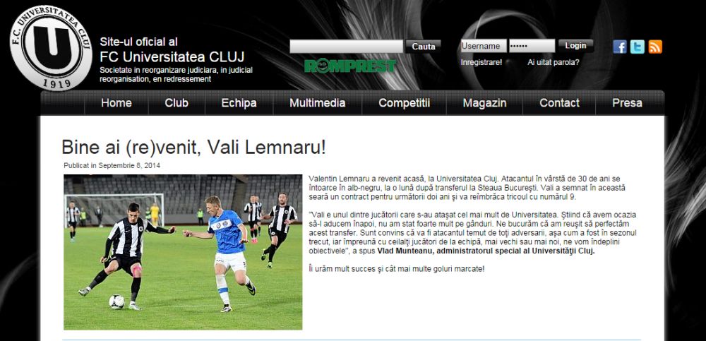 Transferul facut de CFR cu cateva ore inainte de inchiderea perioadei de mercato: un fost atacant al Petrolului a ajuns la Cluj!_2