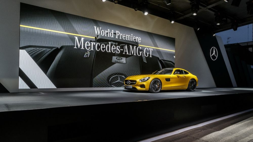 BIJUTERIA lansata de Mercedes: AMG-GT, racheta cu 500 de cai care depaseste 300 km/h! FOTO VIDEO