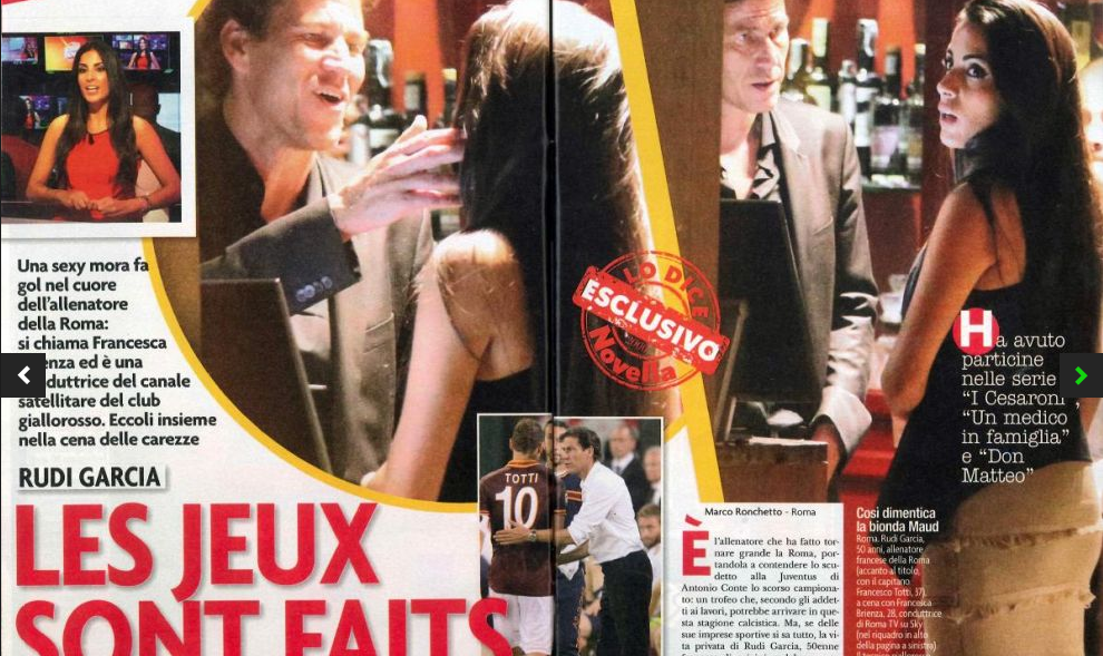 FOTO Rudi Garcia s-a cuplat cu o prezentatoare de la Roma TV! _2