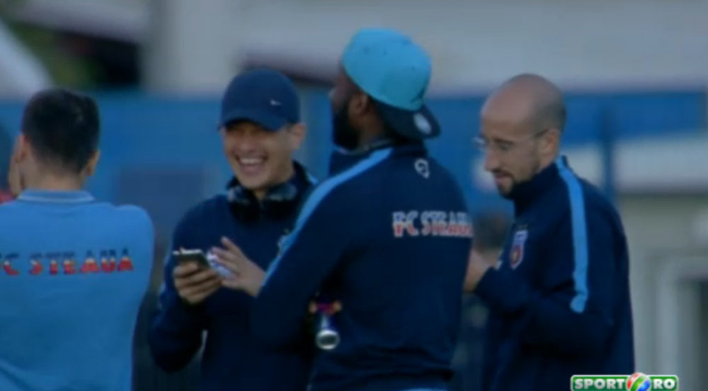 IMAGINI SENZATIONALE: Stelistii pregatesc un nou dans NEBUN pentru goluri! Ce miscare au furat de la Van Damme