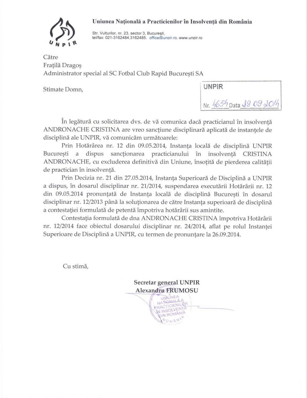 Moraru a scapat de Cristina Andronache, Rapidul va avea un alt administrator judiciar! Nae Stanciu: