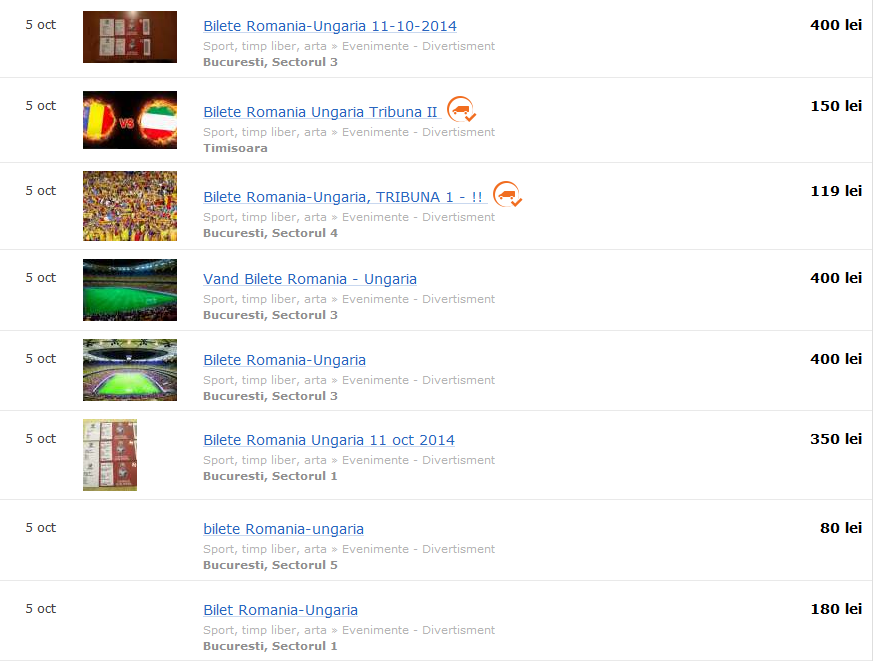 Romania - Ungaria, afacere infloritoare pentru SPECULANTI! Biletele pentru meciul de sambata s-au mutat pe site-urile de ocazii_2