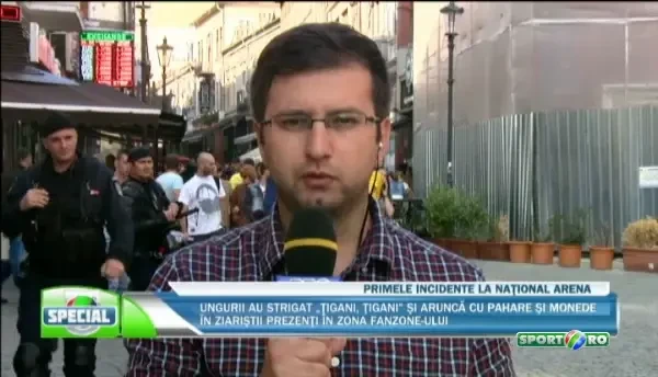 Atmosfera Centrul Vechi si National Arena! Suporterii maghiari joaca fotbal si mananca in fanzone-ul special amenajat