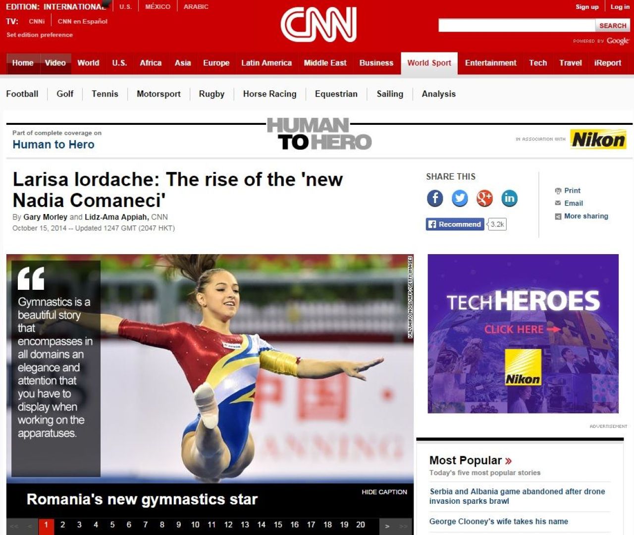 Reportaj CNN cu Larisa Iordache,