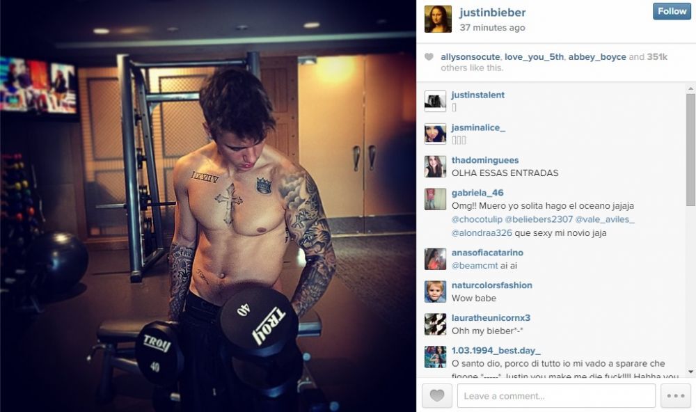 Transformarea fantastica intr-un pachet de muschi a lui Justin Bieber, dupa ce a fost bagat in sala de box de Mayweather. VIDEO_4