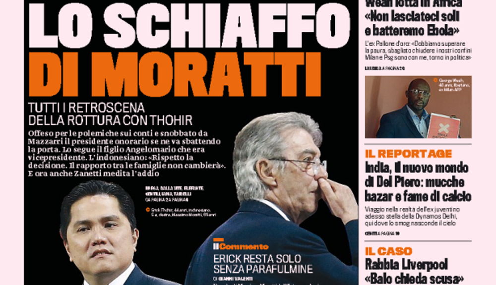 Miliardarul Thohir ramane doar cu Puscas :) Ce mai ramane din Inter dupa ce Moratti s-a despartit de club. O alta legenda pleaca