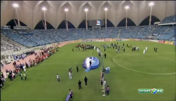 Premierea de la finalul meciului Al Hilal - Western Sydney Wanderers.
