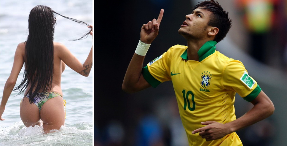 Pozele pe care Neymar n-ar fi vrut sa le vada pe net! Noua iubita a starului de pe Camp Nou a fost surprinsa topless: FOTO