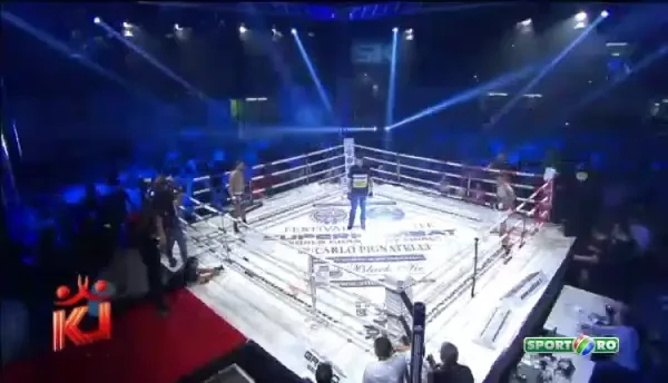 Amansio Paraschiv l-a pulverizat pe italianul Lecca in Gala LK Monza! KO fenomenal al romanului