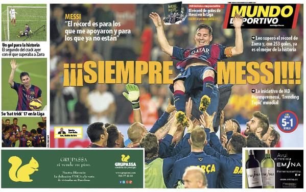 VIDEO Reactia emotionanta a lui Messi dupa ce a batut recordul de goluri in Spania! Sport Catalunya: 