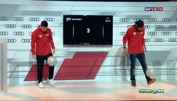 Messi VS. Neymar! E prima data cand Barcelona ii supune TESTELOR! Cine a iesit primul la "keepy-ups"! VIDEO