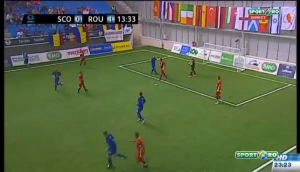 ROMANIA 2-0 SCOTIA. Craciun reuseste dubla dupa o pasa senzationala primita de la portar