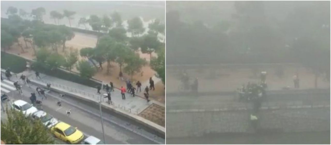 Imagini ORIBILE cu bataia dintre ultrasii lui Atletico si Depor! Un fan al lui Depor a murit la spital, dupa bataie! VIDEO_4