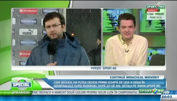 Cum s-a transformat stadionul din Pitesti din cauza zapezii inainte de Mioveni - CFR