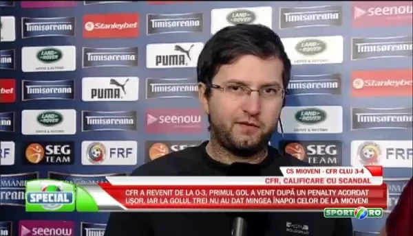 Scene SOCANTE: Ivanovski dadea interviu, jucatorii de la Mioveni au EXPLODAT! Ba, hotilor baa! Hotilor! Urlete de groaza! VIDEO