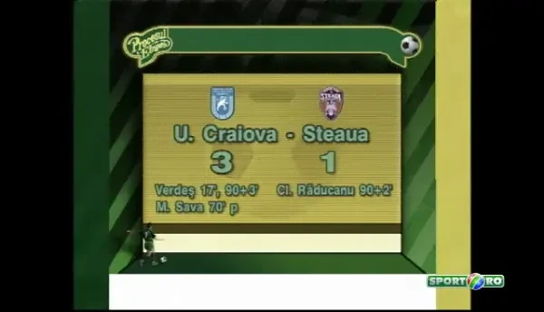 2002 - meci cu Lutu, Claudiu Raducanu si Oli cu tigara pe banca: Craiova 3-1 Steaua.