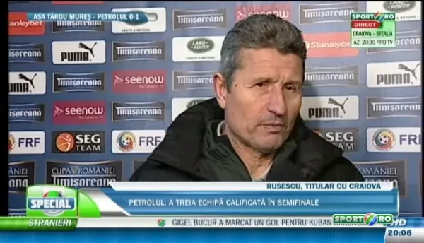 Astept finalul turului, apoi vedem Multescu a vorbit despre problemele de la Petrolul, dupa calificarea in semifinale
