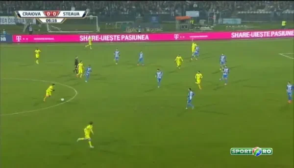 Prepelita are primul sut pe poarta al meciului Craiova - Steaua