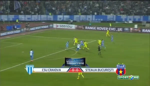Steaua obtine un penalty discutabil, dupa o intrare a lui Balgradean la Rapa