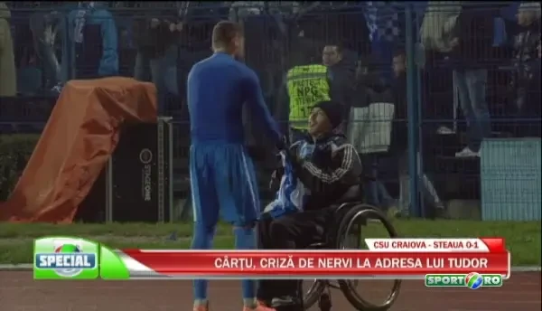 SCENA emotionanta dupa Craiova 0-1 Steaua! Ce s-a intamplat cu un fan in scaun cu rotile! VIDEO