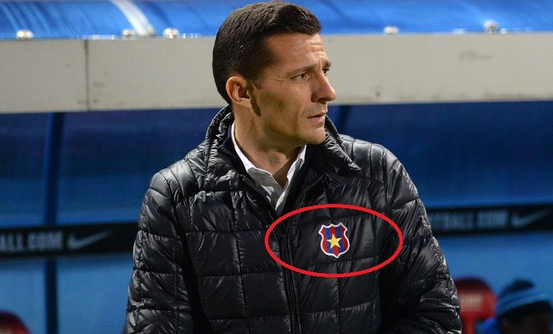 Mesajul lui Galca dupa imaginile jenante din Ghencea! Antrenorul gazdelor a purtat o stema modificata pe piept!