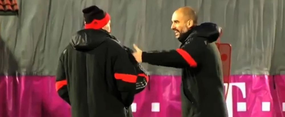Video spectaculos de la antrenamentul lui Bayern Munchen. Guardiola maini nebune a facut show explicand tactica