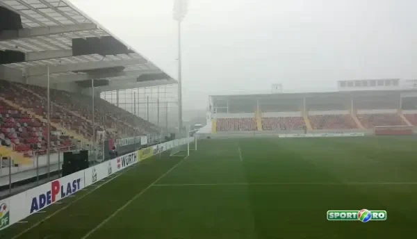 COD GALBEN de ceata la Giurgiu, inainte de Astra - Viitorul in Cupa Ligii. Ce se mai vede din stadion in acest moment. VIDEO