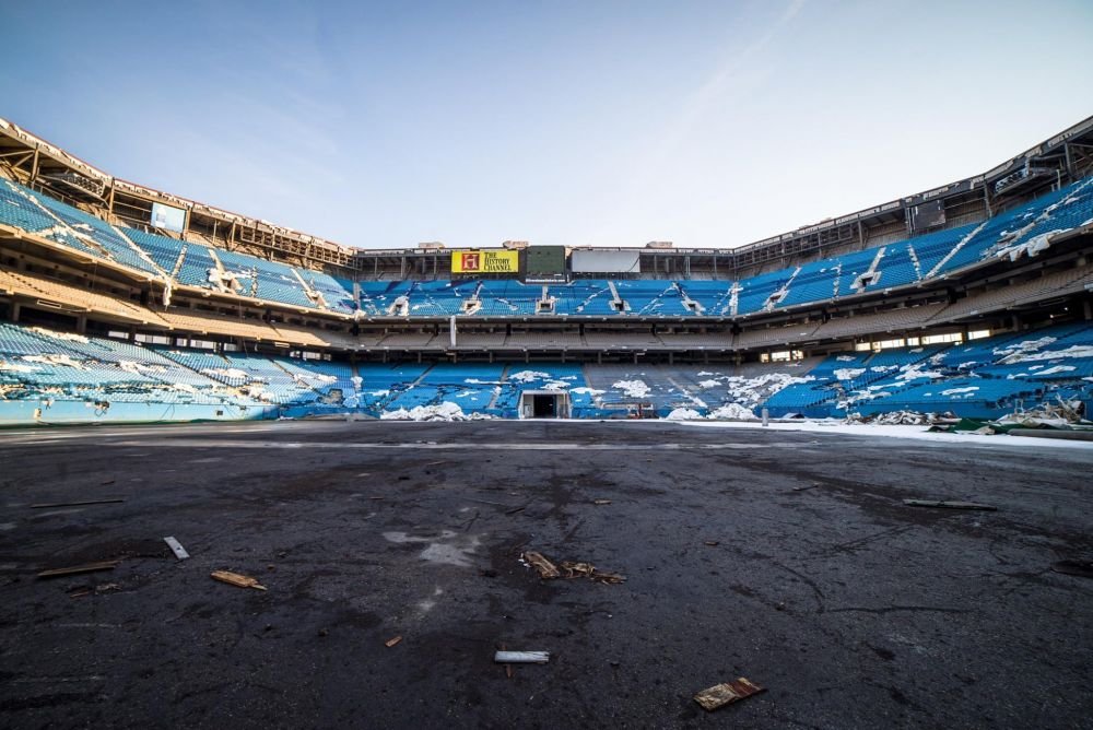 Imagini APOCALIPTICE cu o arena importanta din istoria nationalei. Cum arata FANTOMA stadionului Silverdome din SUA, la 12 ani de la abandon. FOTO_2