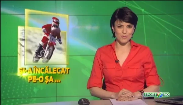 Mosule, ce tare esti! :) Mos Craciun a dus sania la garaj si s-a dat cu MOTORUL! VIDEO GENIAL
