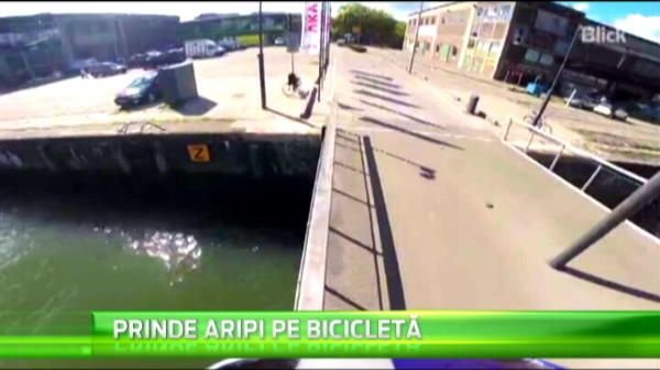 Un scotian isi risca viata de fiecare data cand urca pe bicicleta. Se catara in toate locurile imposibile! VIDEO
