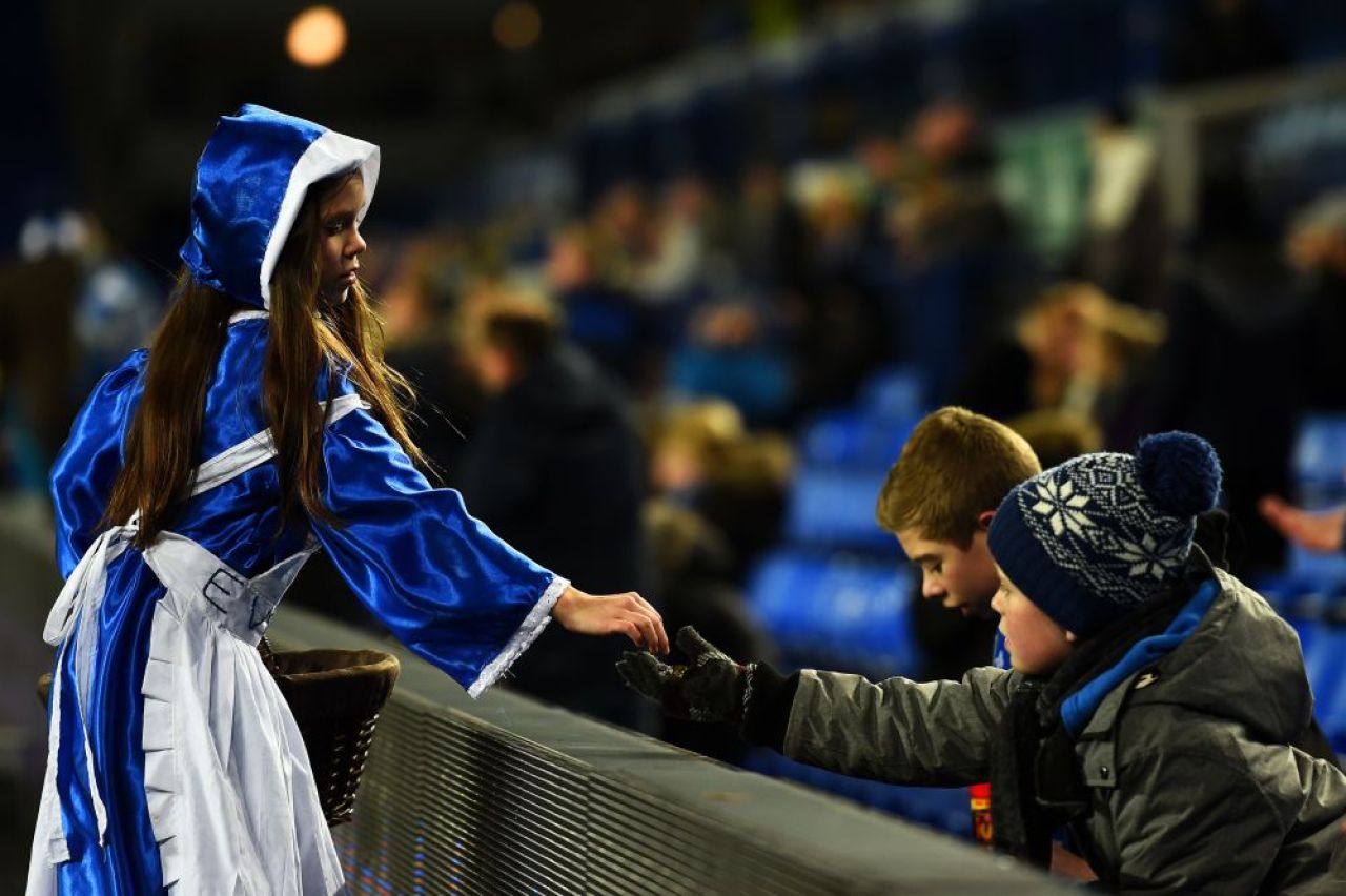 SCENE rare la meciul lui Everton: