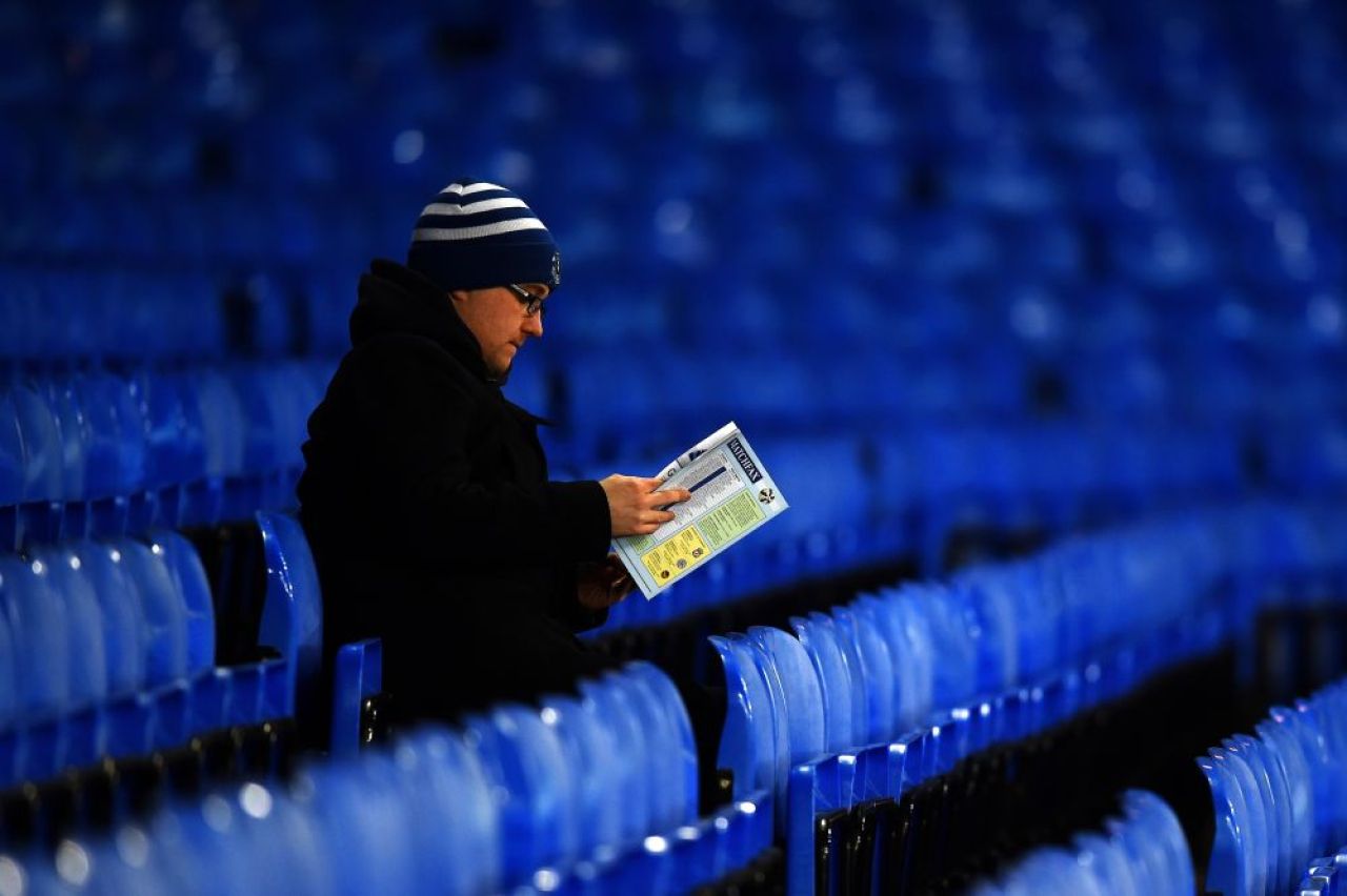SCENE rare la meciul lui Everton: