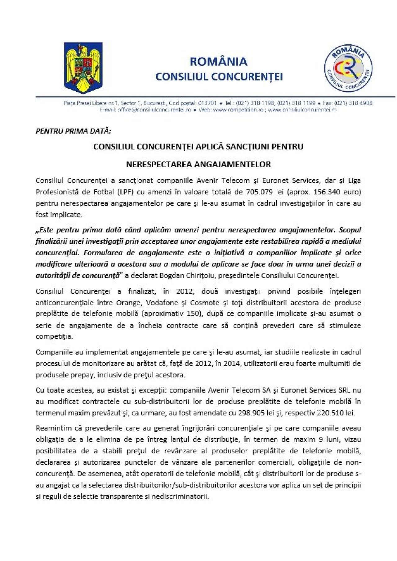 LPF a fost amendata pentru modul in care a VANDUT drepturile TV in era Dragomir. Consiliul Concurentei va ancheta cazul Intel Sky_1