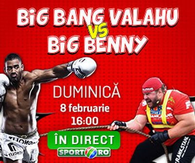 Big Benny Adegbuyi vs Big Bang Valahu! Cea mai tare Vendetta a inceputului de an, in direct la Sport.ro, duminica 8 februarie