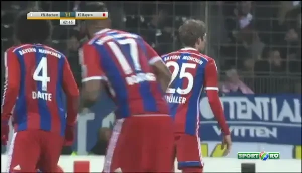 Bochum 1-2 Bayern, min 44: Dante