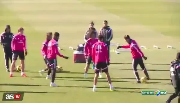 "Siiiiiiii!!!" Ronaldo a URLAT din nou dupa ce l-a facut de ras pe Coentrao! Ce s-a intamplat la antrenament! VIDEO