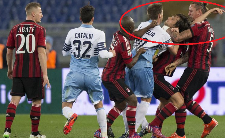 Ce suspendare a primit Mexes dupa ce l-a strans de gat pe Mauri in meciul cu Lazio: