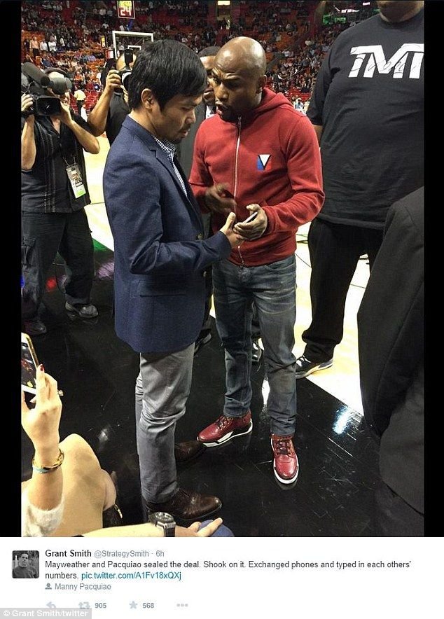 Pacquiao si Mayweather s-au intalnit in public si au facut schimb de numere de telefon! Cand poate avea loc meciul SECOLULUI_4