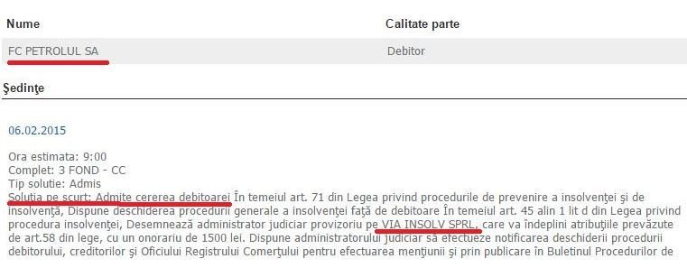BREAKING NEWS | Petrolul, oficial in insolventa, dupa ce Tribunalul Prahova a admis cererea depusa de club!_4