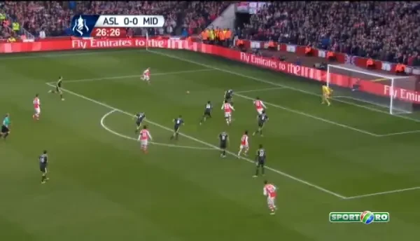 Arsenal 1-0 Boro. Gol Giroud