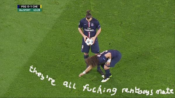 MAGIA lui David Luiz! Brazilianul a mutat o lovitura libera marcata cu spray-ul de arbitru. Cele mai tari reactii_3
