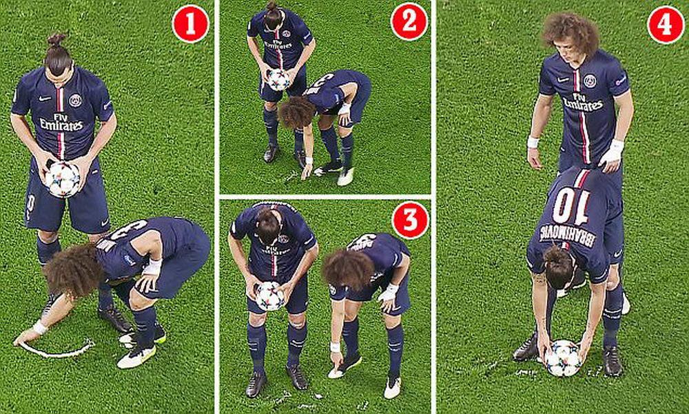 MAGIA lui David Luiz! Brazilianul a mutat o lovitura libera marcata cu spray-ul de arbitru. Cele mai tari reactii_7