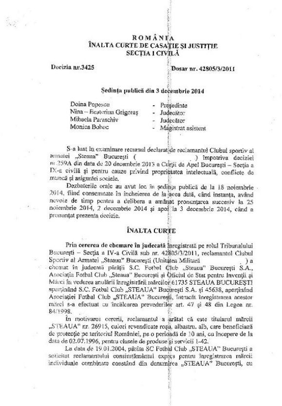 Prima reactie a Stelei dupa ce Instanta a trimis motivarea in dosarul MARCA. Ce se intampla cu PALMARESUL_2