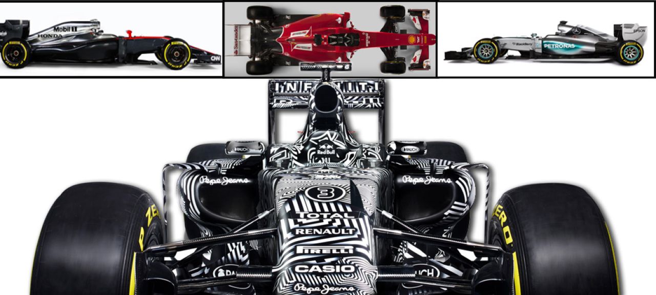 GALERIE FOTO: Cum arata monoposturile de Formula 1 pentru 2015! Red Bull si-a CAMUFLAT secretele sub un design NEBUN_30