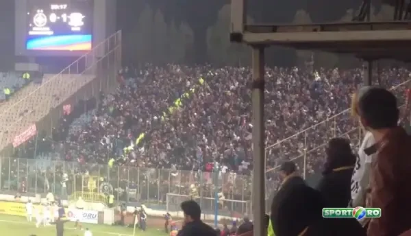 NEBUNIE in peluza dupa golul lui Gecov! Imaginile care nu s-au vazut la TV! Ce a filmat un suporter dupa golul Rapidului