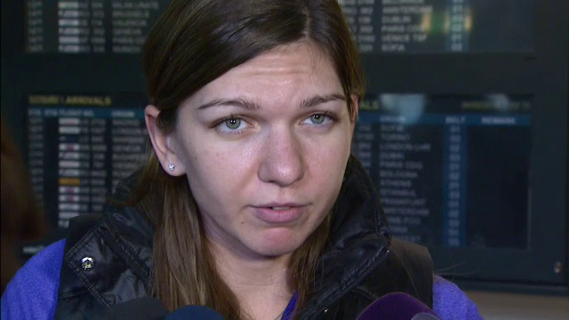 FOTO Simona Halep a revenit in tara: 