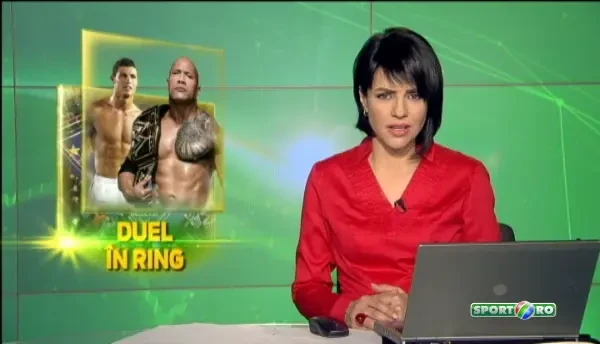 VIDEO FABULOS | Cristiano Ronaldo, in ringul de wrestling cu The Rock :) Cum s-a terminat meciul