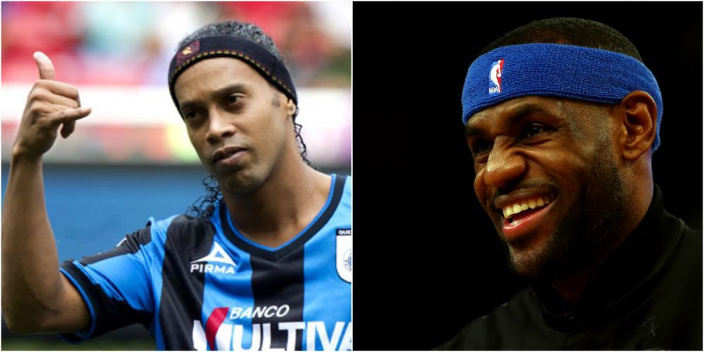 Ce cadouri primesti cand te cheama Ronaldinho :) Starul brazilian, surprins de LeBron James! Ce i-a dat americanul | FOTO_1